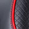 Black with Red Stitching color